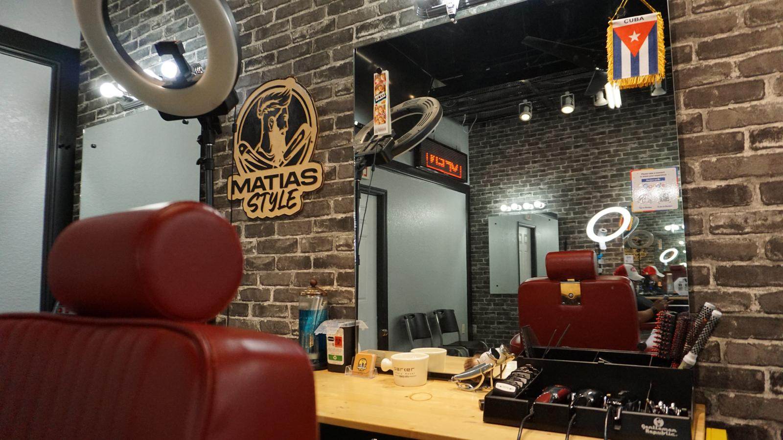 Interior of Matias Style Barbershop Kissimmee